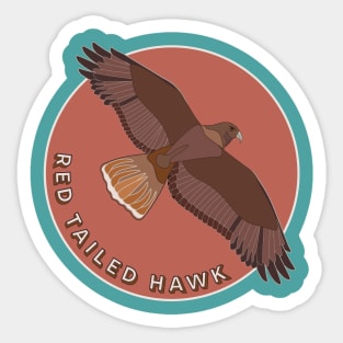 Red Tailed Hawk Sticker